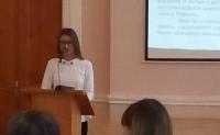 Выступление Екатерины Плотниковой с защитой исследовательской работы